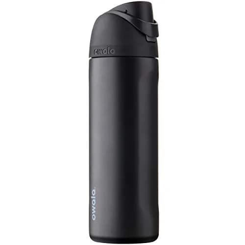 Owala FreeSip Insulated Water Bottle with Straw, 710ml (24 Oz) | BPA-Free Sports Bottle — Very, Very Dark