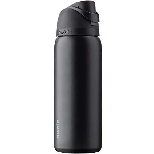 Owala FreeSip Insulated Stainless Steel Water Bottle 32 oz (946ml) Very, Very Dark | Keeps Cold 24 Hours thumbnail 1