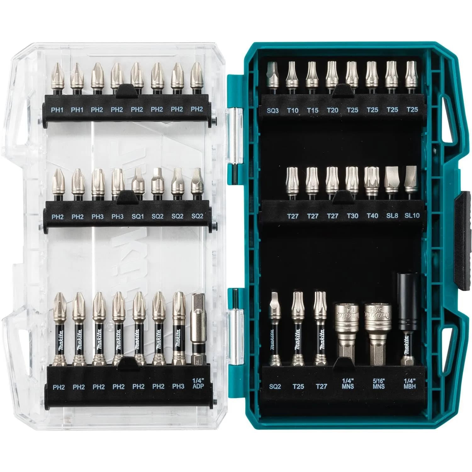 Makita Impact XPS™ 45 Pc. Impact Bit Set | Alloy Steel, Matte Nickel Finish, 1.28 lbs - main product image