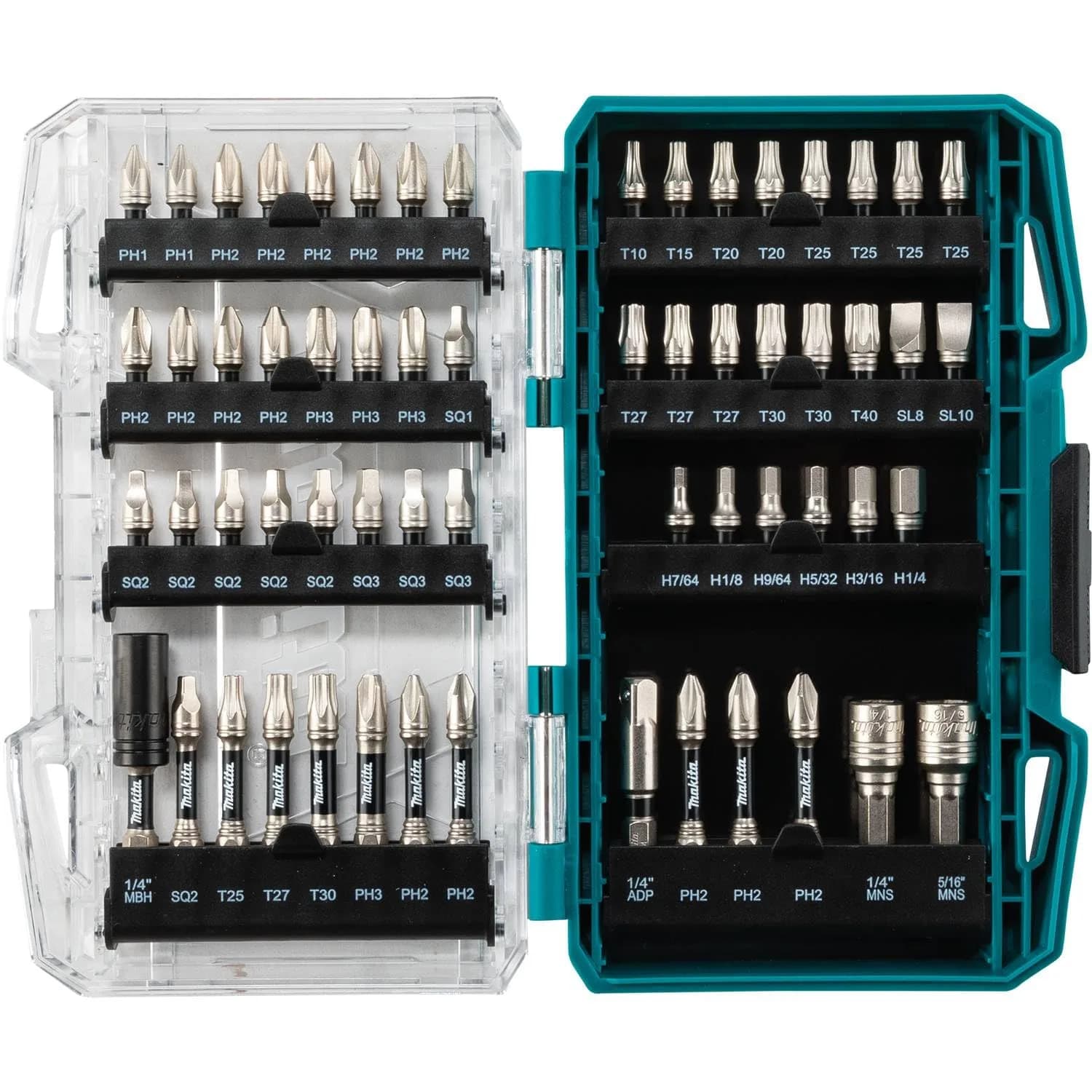 Makita Impact XPS 60 Piece Impact Bit Set with 12-Sided Collar & Torsion Zone | 0.1 kg (0.22 lb) - main product image
