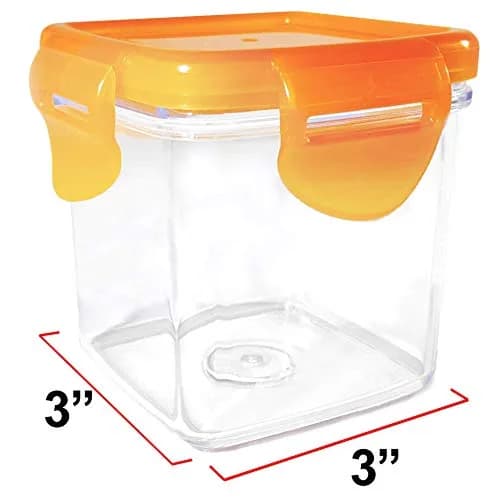 Nutrichopper Transparent Container 2-Pack with Airtight Locking Lid, Dishwasher Safe, Food Grade Acrylic thumbnail 4