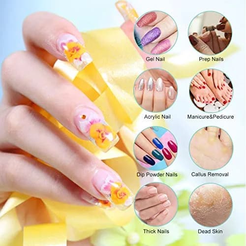 OVX Portable Nail Drill Electric Nail File 20,000 RPM | Safe, Adjustable & Low Noise for Professional & Home Use thumbnail 3