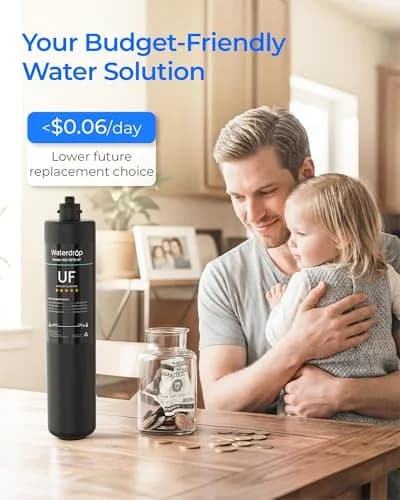 Waterdrop RF15-UF Water Filter Replacement for WD-15UA-UF/15UB-UF/15UC-UF | 2 Years, 19,000 Gallons, Lead & Chlorine Reduction thumbnail 6