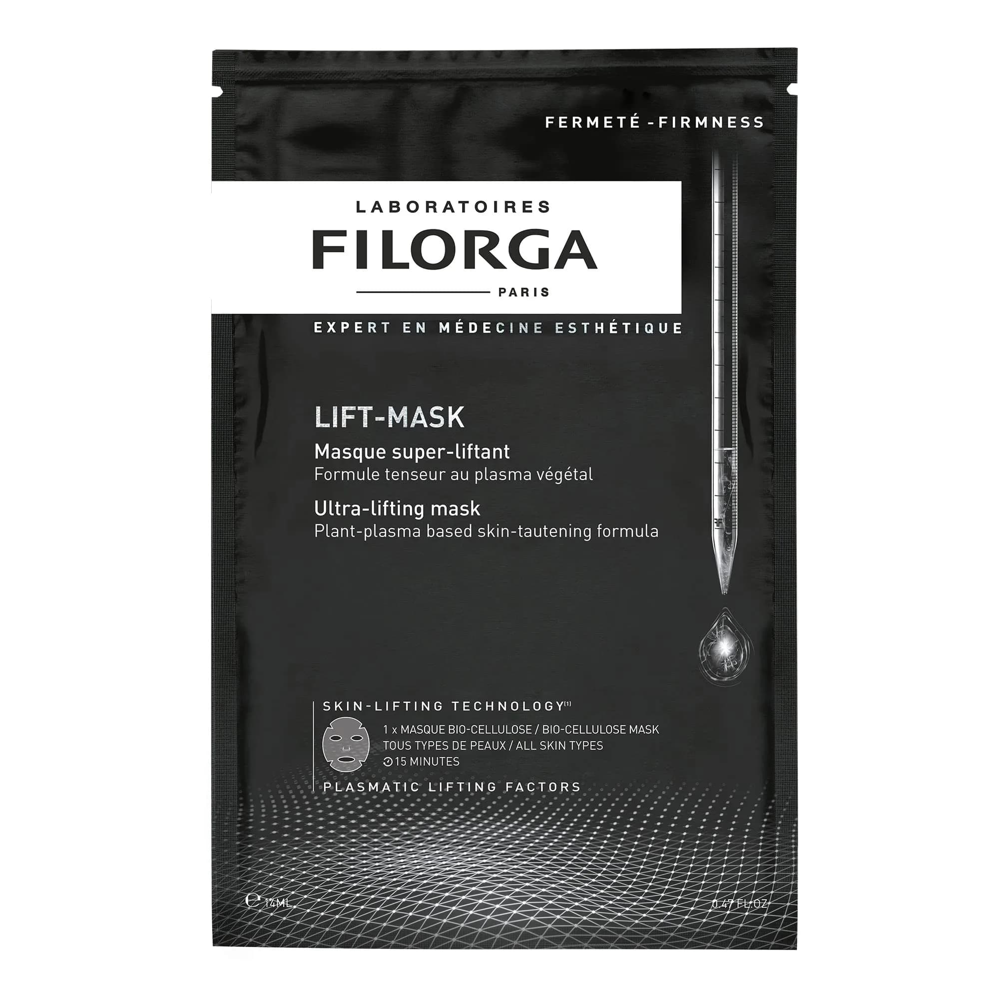 Filorga Lift-Mask Anti-Aging Sheet Mask with Hyaluronic Acid, Collagen & Antioxidants, 0.67 oz | Visibly Lifted & Plumped Skin