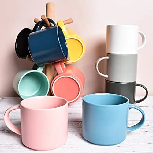 Bosmarlin Matte Ceramic Coffee Mug 385ml (13 oz) | Dishwasher & Microwave Safe thumbnail 7