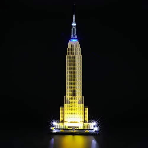 BRIKSMAX Led Lighting Kit for Architecture Empire State Building | Compatible with Lego 21046 Model, Bright Night View thumbnail 1