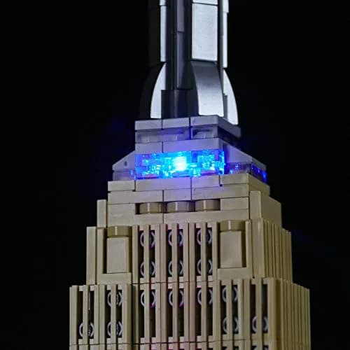 BRIKSMAX Led Lighting Kit for Architecture Empire State Building | Compatible with Lego 21046 Model, Bright Night View thumbnail 4