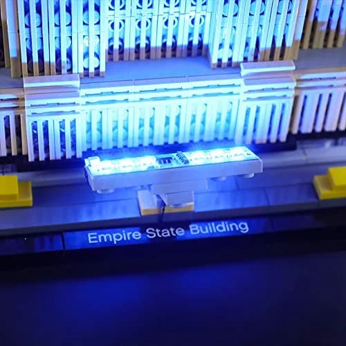 BRIKSMAX Led Lighting Kit for Architecture Empire State Building | Compatible with Lego 21046 Model, Bright Night View thumbnail 5