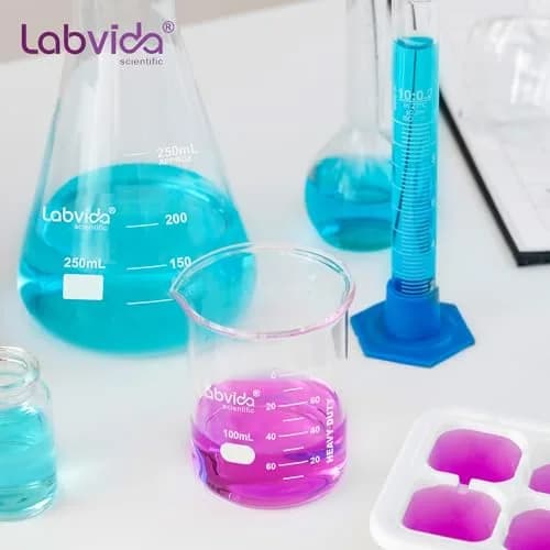 Labvida 4pcs 250ml Borosilicate Glass Beakers | ASTM E960 Compliant, Heat Resistant, Chemical Resistant, 250ml Capacity thumbnail 6