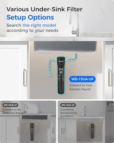 Waterdrop 15UA-UF Ultra Filtration Under Sink Water Filter System 19,000 Gallons (71,942 L) | Reduces Lead, Chlorine, Bad Taste & Odor thumbnail 6