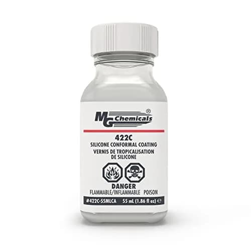 MG Chemicals 422C Silicone Conformal Coating 55 mL (1.86 Fl Oz) | Protects Electronics from Moisture & Corrosion thumbnail 1