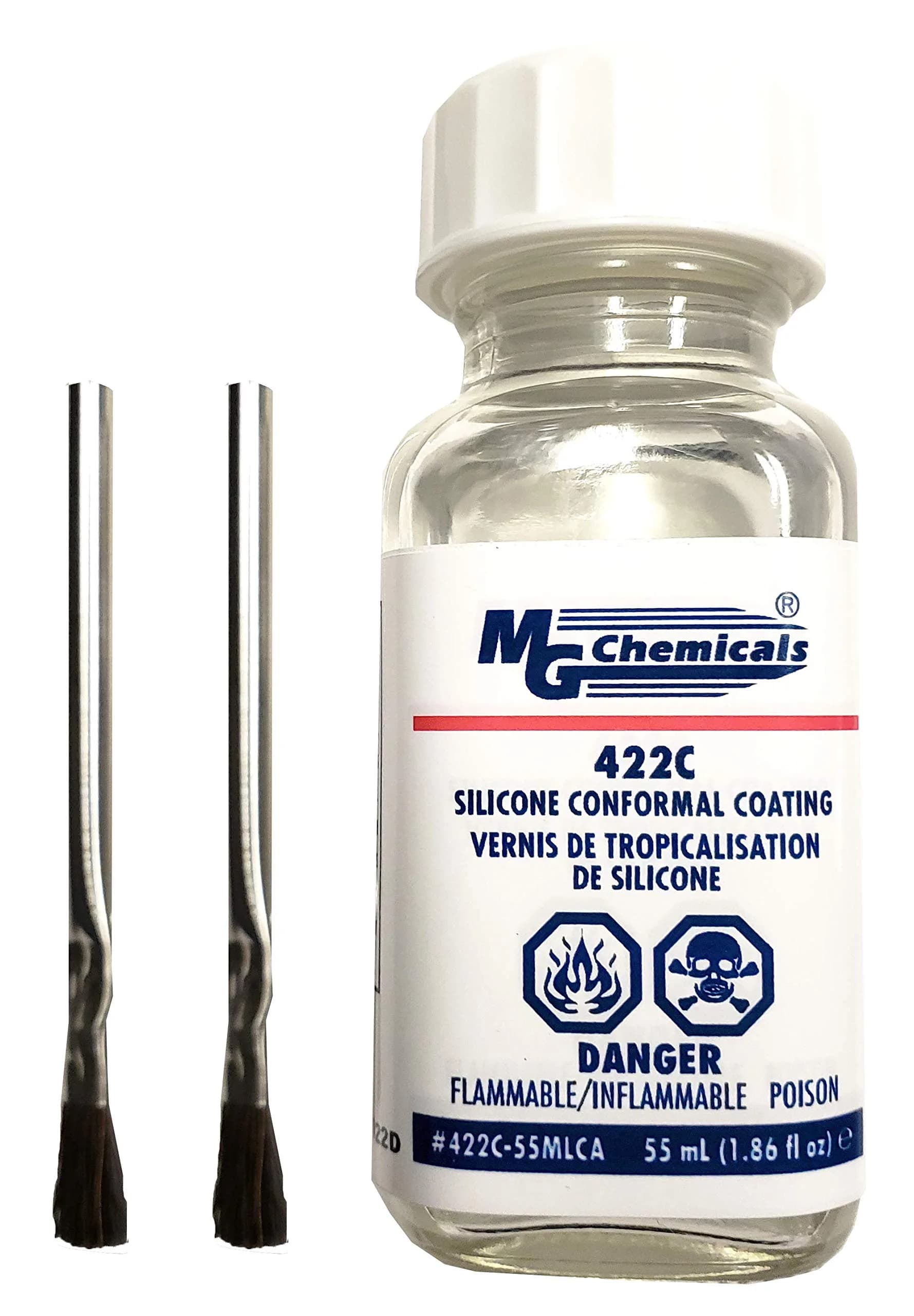 MG Chemicals 422C Silicone Conformal Coating 55 mL (1.86 Fl Oz) | Protects Electronics from Moisture & Corrosion - view 3