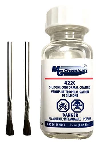 MG Chemicals 422C Silicone Conformal Coating 55 mL (1.86 Fl Oz) | Protects Electronics from Moisture & Corrosion thumbnail 3