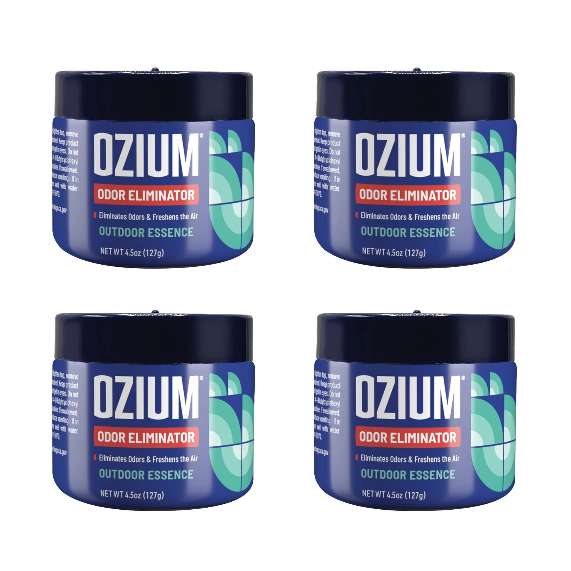 Ozium Outdoor Essence Odor Eliminating Gel 4.5 Oz (128g) | Eliminates Smoke, Pet & Musty Odors — Outdoor Essence