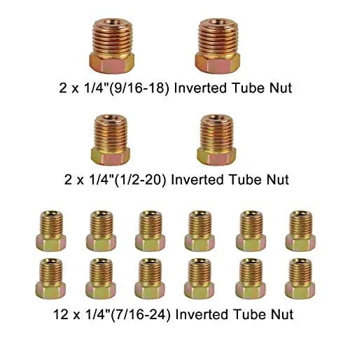 MuHize 1/4 Copper Coated Brake Line Kit 25Ft | Rust-Resistant Durable Tubing for Vehicles thumbnail 2