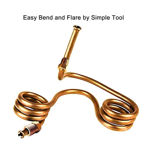 MuHize 1/4 Copper Coated Brake Line Kit 25Ft | Rust-Resistant Durable Tubing for Vehicles thumbnail 3