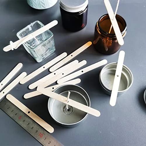 MILIVIXAY Wooden Candle Wick Holders - Candle Centering Tool, 120 Pack | Fits Most Containers, Durable Birch thumbnail 5