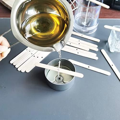 MILIVIXAY Wooden Candle Wick Holders - Candle Centering Tool, 120 Pack | Fits Most Containers, Durable Birch thumbnail 6