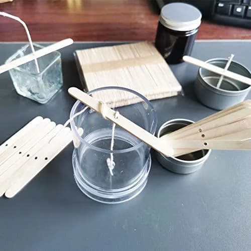 MILIVIXAY Wooden Candle Wick Holders - Candle Centering Tool, 120 Pack | Fits Most Containers, Durable Birch thumbnail 7