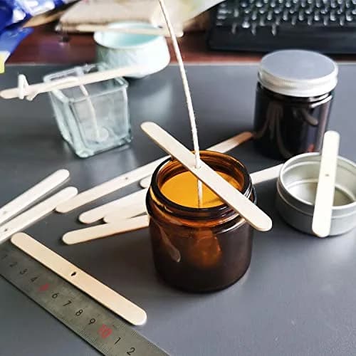 MILIVIXAY Wooden Candle Wick Holders - Candle Centering Tool, 120 Pack | Fits Most Containers, Durable Birch thumbnail 8