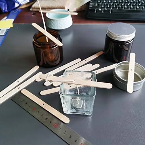 MILIVIXAY Wooden Candle Wick Holders - Candle Centering Tool, 120 Pack | Fits Most Containers, Durable Birch thumbnail 9