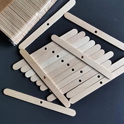 MILIVIXAY Wooden Candle Wick Holders - Candle Centering Tool, 120 Pack | Fits Most Containers, Durable Birch thumbnail 2