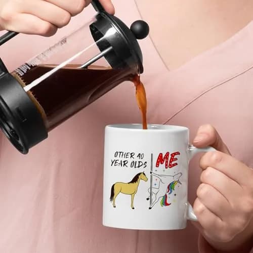 Veracco 40 Years Olds Ceramic Coffee Mug | Funny Birthday Gift for Him & Her thumbnail 4