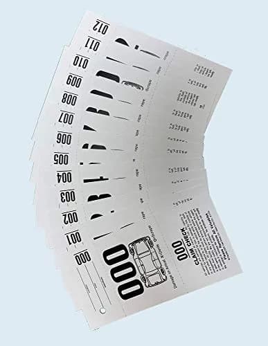 Valet Tickets .Com 3 Part Valet Parking Tickets 2000 Count | 110lb Card Stock White thumbnail 5