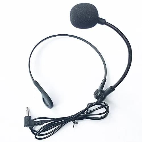 QQC Neck Lavalier Condenser Microphone for Loudspeaker Megaphone 3.5mm Plug, Black | Monaural High Impedance Shielded Cable thumbnail 9