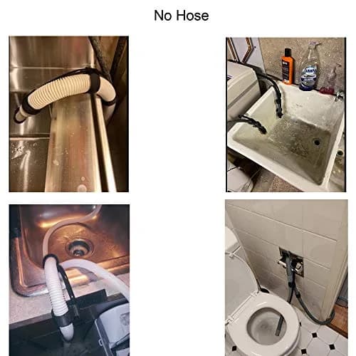 YYST Flexible Laundry Tub Washing Machine Discharge Hose Clip Hose Holder 1 | Rust-Resistant, Easy to Use, Stable Drain Hose Support thumbnail 6