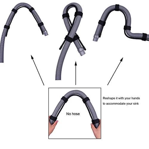 YYST Flexible Laundry Tub Washing Machine Discharge Hose Clip Hose Holder 1 | Rust-Resistant, Easy to Use, Stable Drain Hose Support thumbnail 3