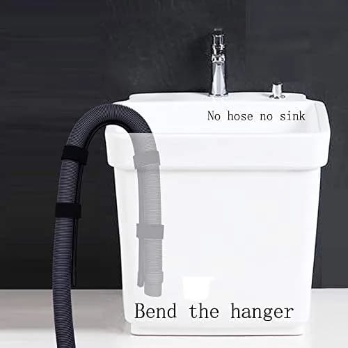 YYST Flexible Laundry Tub Washing Machine Discharge Hose Clip Hose Holder 1 | Rust-Resistant, Easy to Use, Stable Drain Hose Support thumbnail 4