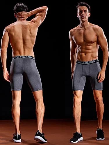 NELEUS Men's 3 Pack Athletic Compression Shorts | Quick Dry, Supportive Fit, US 2XL thumbnail 5