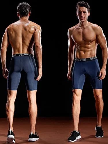 NELEUS Men's 3 Pack Athletic Compression Shorts | Quick Dry, Supportive Fit, US 2XL thumbnail 3