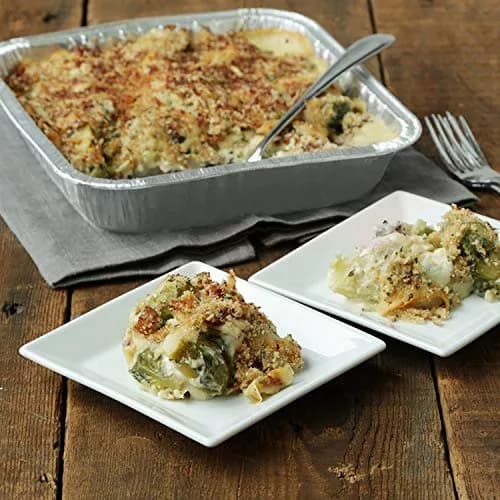 Fig & Leaf Heavy Duty Aluminum Foil Square Cake Pans 8” x 8” | Disposable & Recyclable thumbnail 6