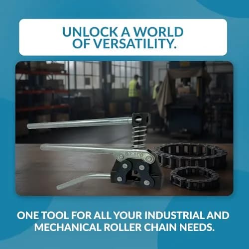 PGN Roller Chain Breaker & Detacher Tool for #60#80 & #100 Chains | Heavy-Duty Carbon Steel, Easy & Precise thumbnail 4