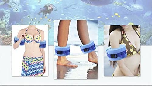 GREENWISH Foam Swimming Aquatic Cuffs Pair | Adjustable Water Aerobics Float Rings for Ankles & Arms thumbnail 5