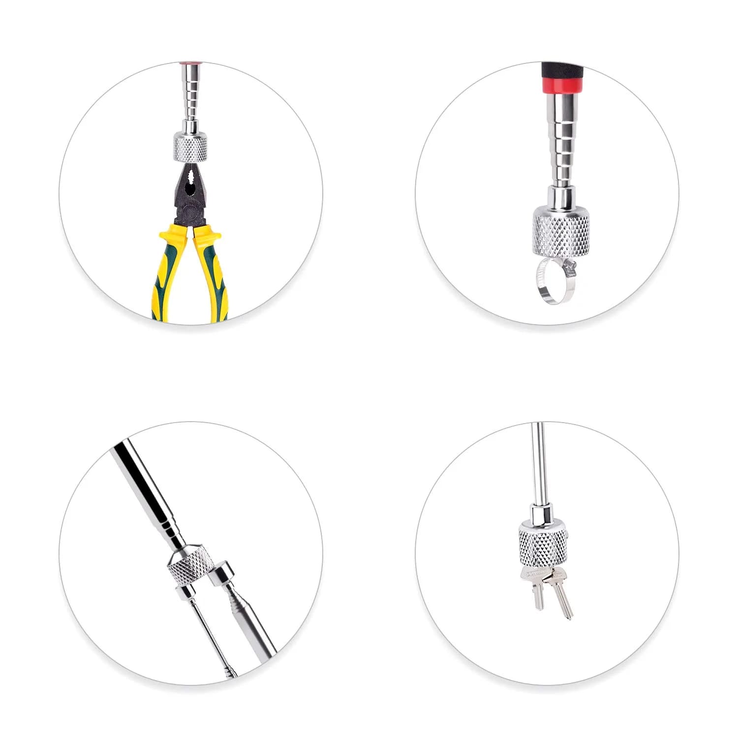 Awpeye Magnetic Pick Up Tool 4 Pack 1.5lb-15lb | Telescopic Reach for Metal Parts - view 6