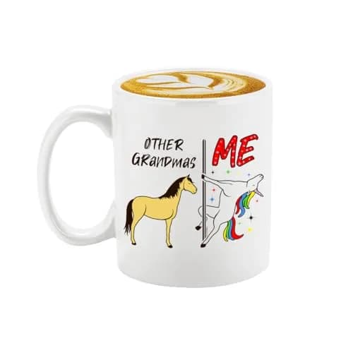 Veracco Unicorn Ceramic Coffee Mug 325ml (11oz) | Funny Grandma Gift for Her thumbnail 1