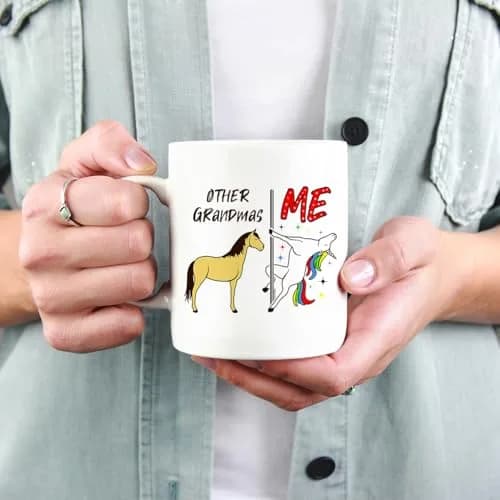 Veracco Unicorn Ceramic Coffee Mug 325ml (11oz) | Funny Grandma Gift for Her thumbnail 7