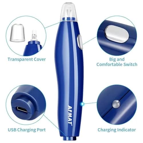 AFMAT Electric Eraser 140 Refills | Rechargeable Artist Drafting Tool in Blue thumbnail 4