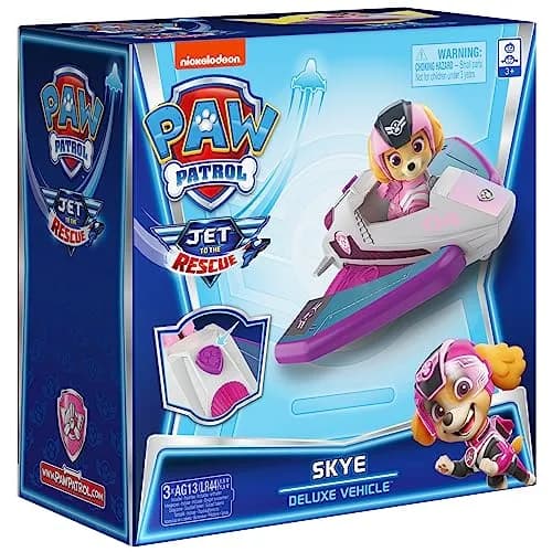 Paw Patrol Jet to the Rescue Skye Deluxe Transforming Vehicle Toy | Lights & Sounds, Skye Figure, Ages 3+ thumbnail 7