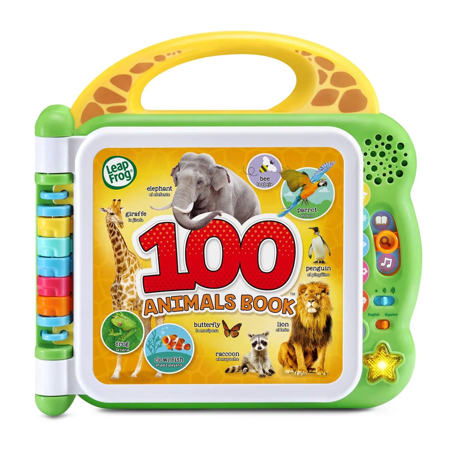 LeapFrog 100 Animals Book, Green | Bilingual English Spanish Learning Toy for 18+ Months — Animals, Green