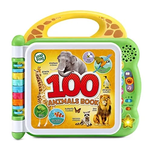 LeapFrog 100 Animals Book, Green | Bilingual English Spanish Learning Toy for 18+ Months thumbnail 1