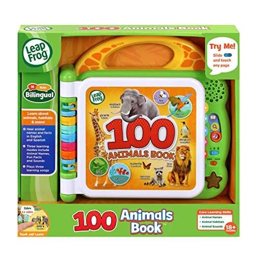 LeapFrog 100 Animals Book, Green | Bilingual English Spanish Learning Toy for 18+ Months thumbnail 7