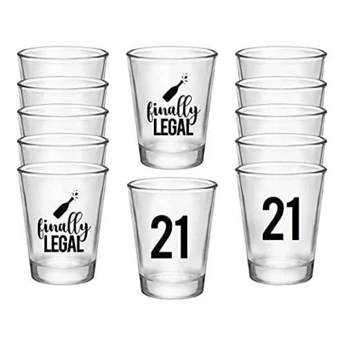 Your Dream Party Shop Black 1.75oz Shot Glasses Set | 12 Count, Modern Style thumbnail 1