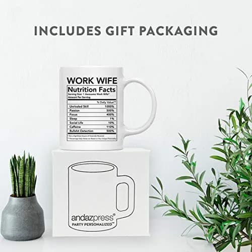 Andaz Press Funny 11oz Ceramic Coffee Mug Thank You Gift for Coworkers & Friends thumbnail 4
