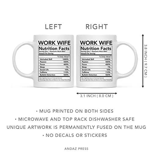 Andaz Press Funny 11oz Ceramic Coffee Mug Thank You Gift for Coworkers & Friends thumbnail 5
