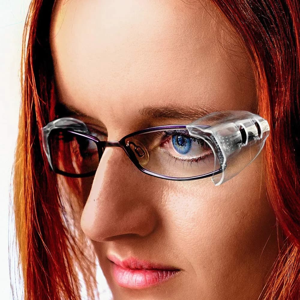 Korty Clear Flexible TPU Side Shields for Eyeglasses | Fits Eyeglass Bracket Width < 10mm (3 Pairs) - view 7