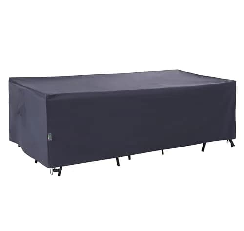 F&J Outdoors Patio Outdoor Furniture Cover, Grey, 86"W x 44"D x 27.5"H | Heavy Duty Waterproof UV Resistant thumbnail 1